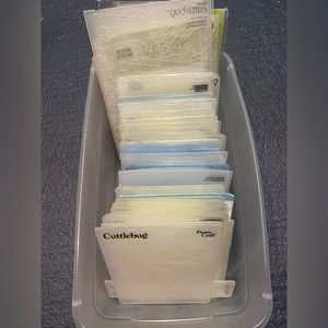 Box of embossing folders